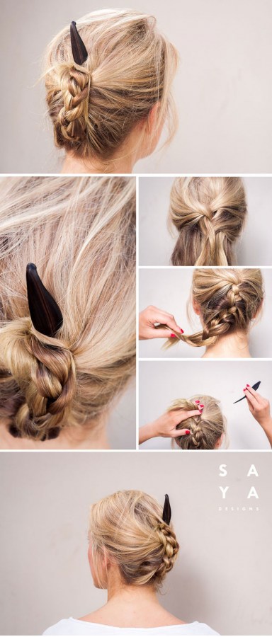 How to use a hair stick? Hair Stick, Hair Fork and Hair Pin Tutorials